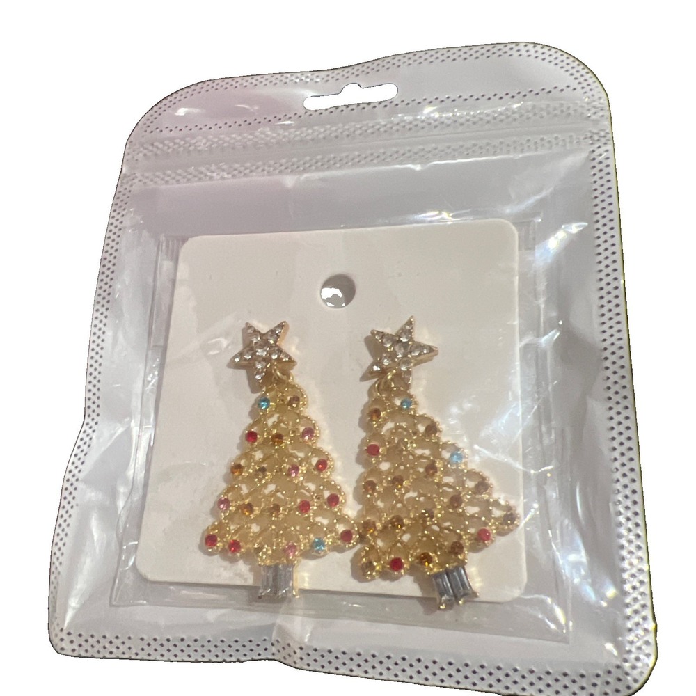 N35/ Christmas Earrings for Women, Xmas Tree Dangle Earring
